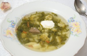 Суп из шпината и брокколи