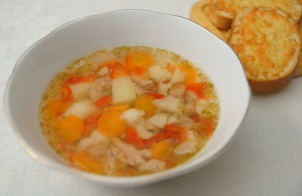 Суп из индейки с овощами