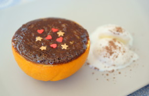 Шоколадно-апельсиновый десерт